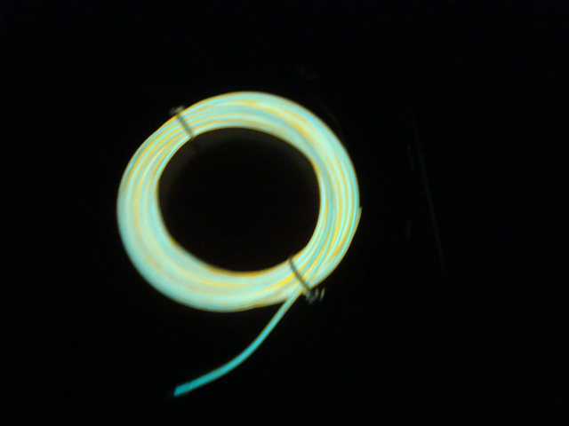 5mm Yellow Color 10mm Length Light Cable El Standard Male Plug