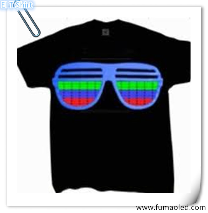 Glasses Led Sound T Shirt