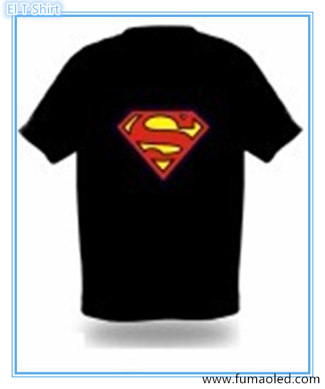 Super Man EL T Shirt
