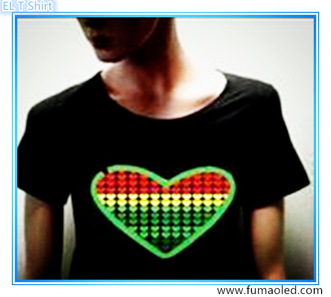 Heart Design Led -T Shirt