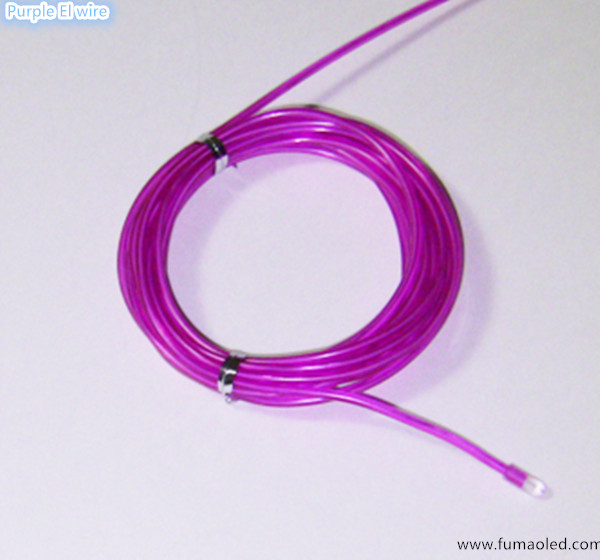 Purple 1mm  EL Flashing Wire