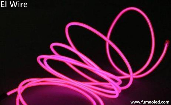 Pink Color El Luminescence Wire