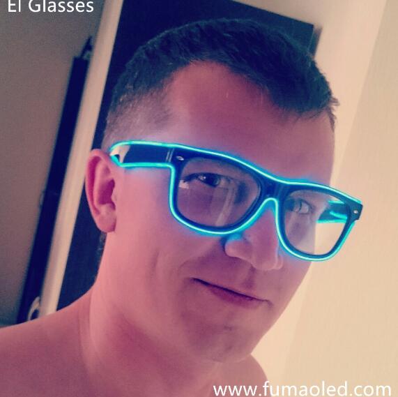 Blue EL Wire Glasses