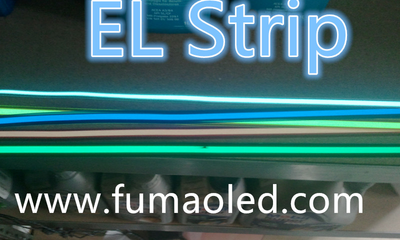 Lime/Blue/Aqua size in 1*100cm el ribbon light sheet+DC3v inverter