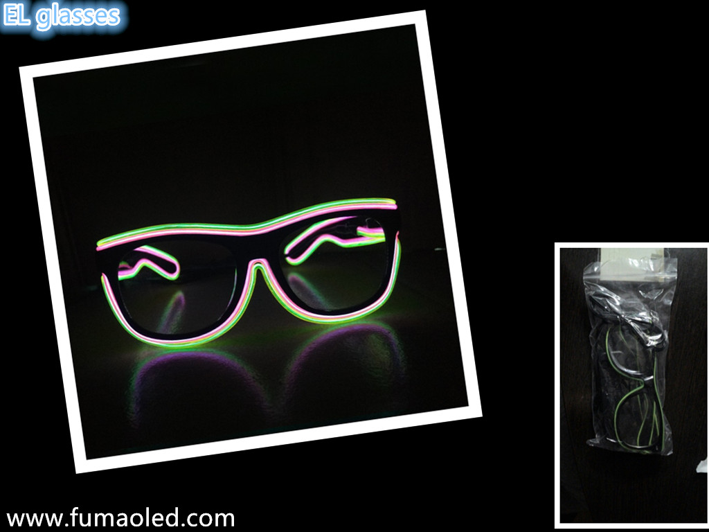 Laminated Light EL Glasses