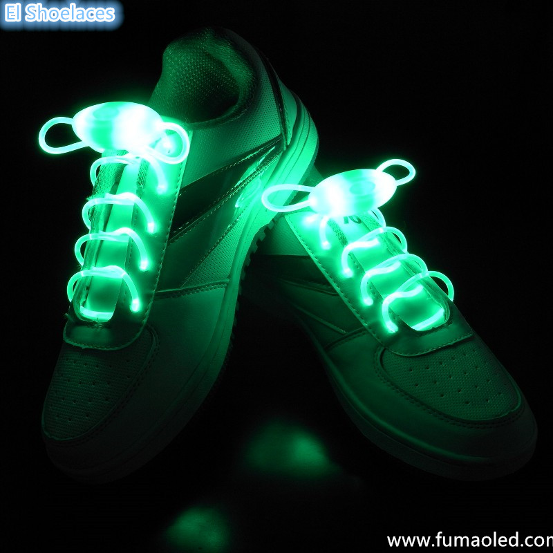 Charming Green Color  Led Shoelaces