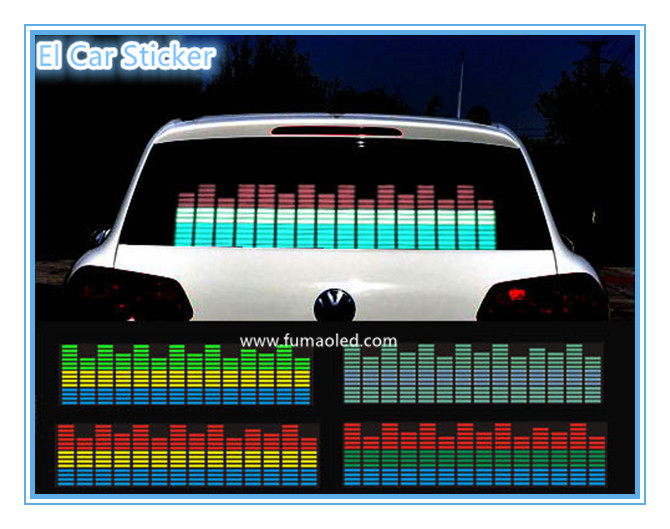 Auto Music Light Equalizer Car Sticker
