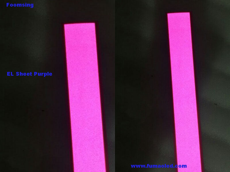Pink Color A4 Size EL Backlight With 12v Inverter