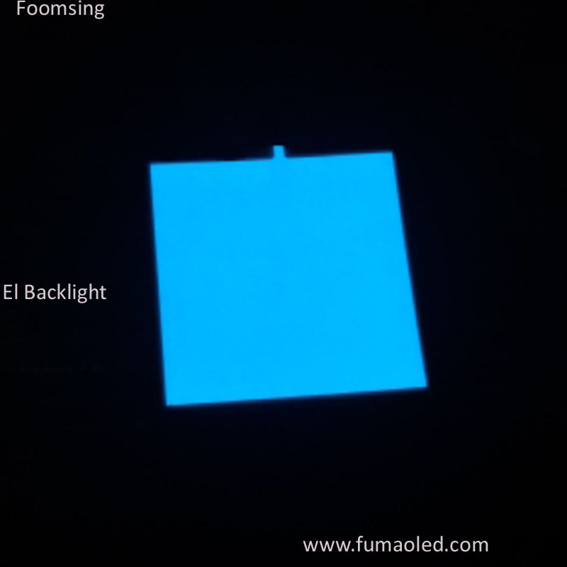 Customized Size Aqua Color El Backlight With 12V Inverter