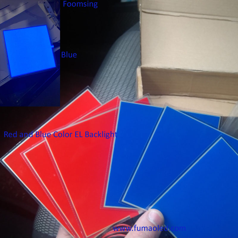 Small Size  Red And Blue Color EL Sheet