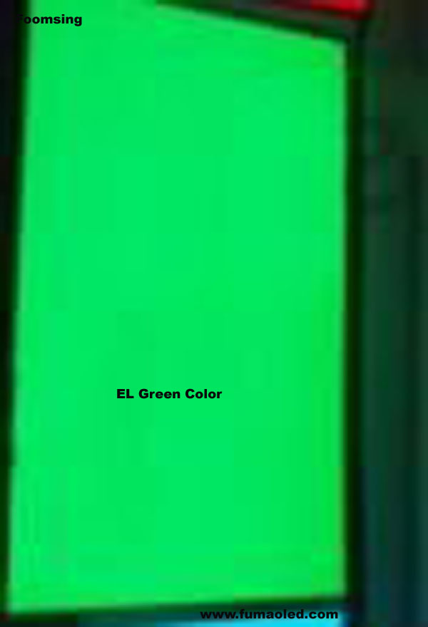 Super Lightness A4 Size Green Color EL Panel Sheet in 2020