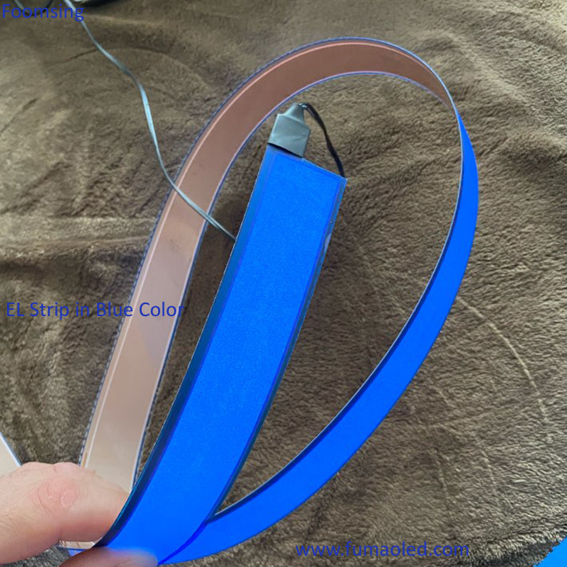 Blue Color El Strip With 3V Battery Inverter in 2020