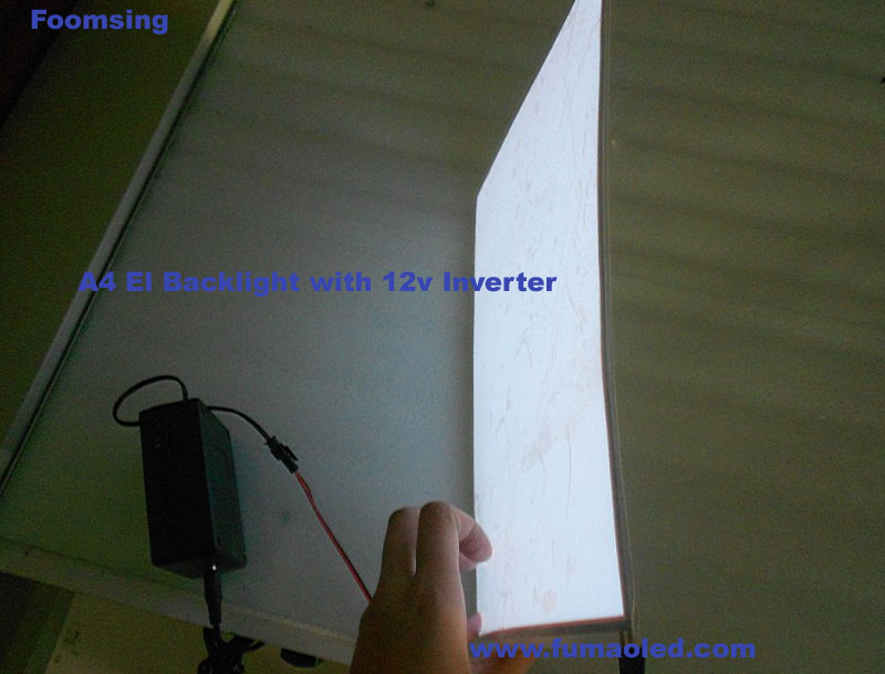 White Color El Backlight A4 Size And Thickness ELPanel